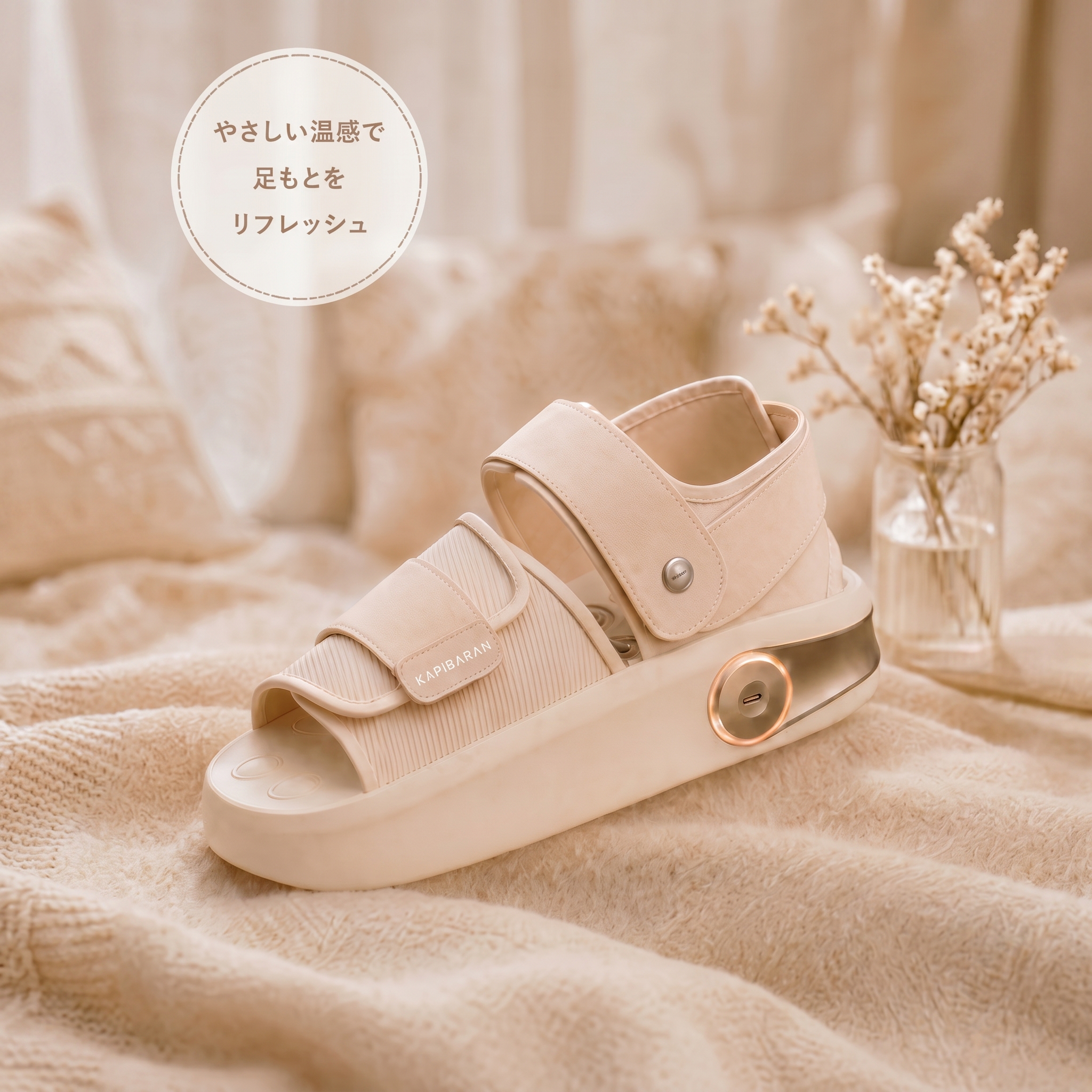 エアー温感フットケア アイボリー